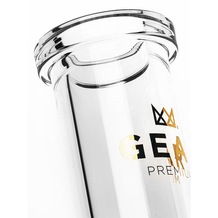 Gear Premium 12" 7mm Sidekick Beaker Waterpipe w/ Lighter - Clear