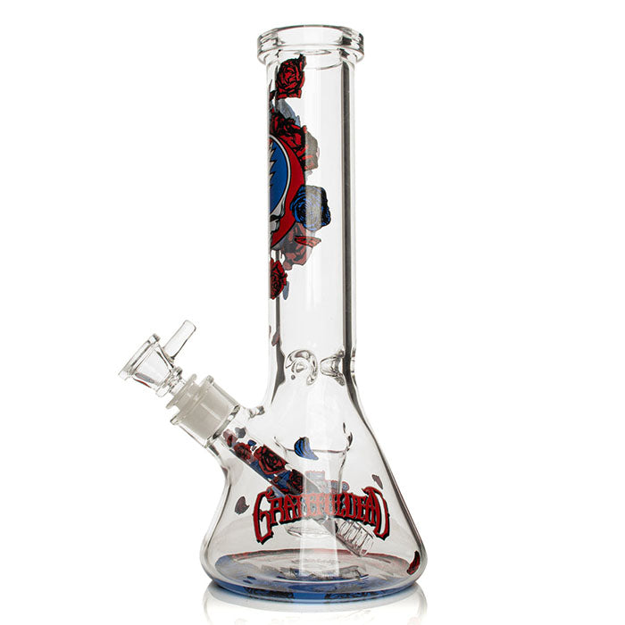 Grateful Dead x Gear Premium 12" 7mm Steal Your Face Sidekick Beaker Water Pipe - Limited Edition Box Set