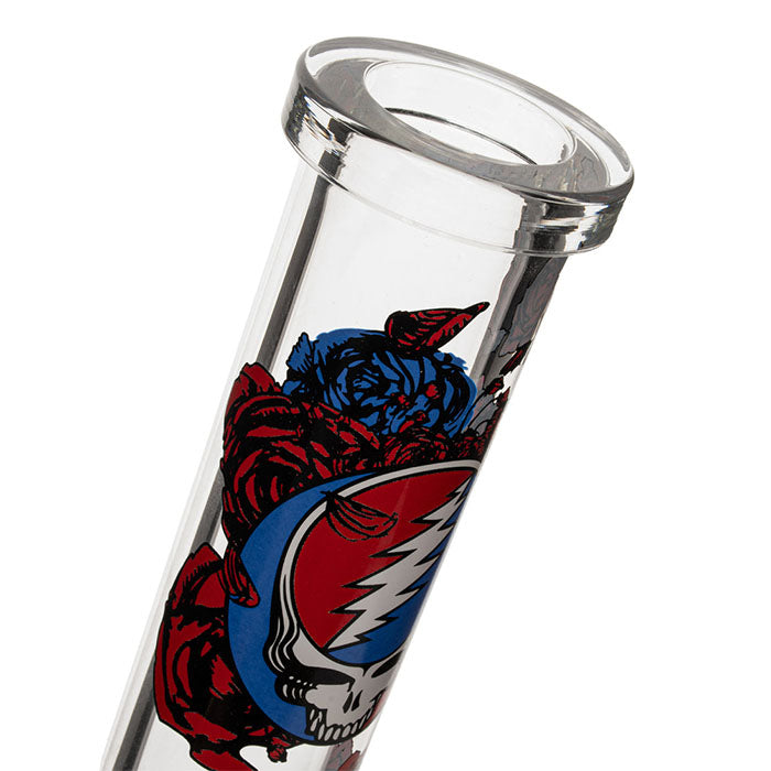 Grateful Dead x Gear Premium 12" 7mm Steal Your Face Sidekick Beaker Water Pipe - Limited Edition Box Set