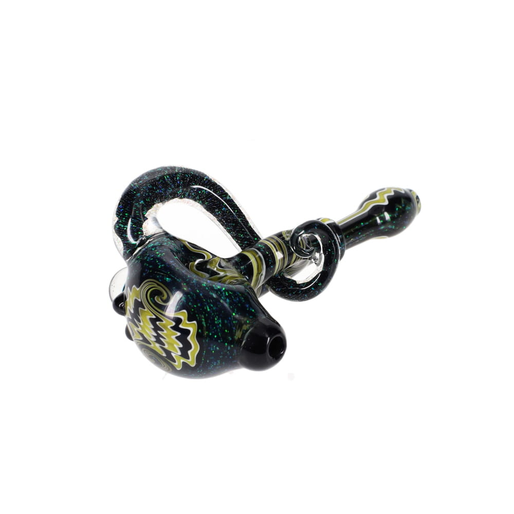 Gladstone Glass Crushed Opal Wormhole Spoon
