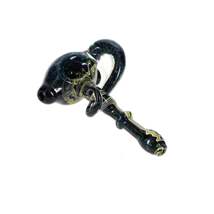 Gladstone Glass Crushed Opal Wormhole Spoon