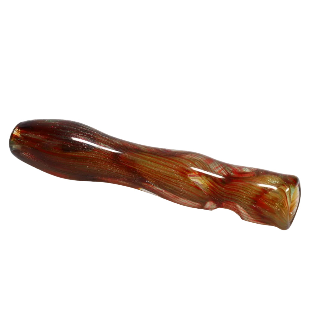 Glass Hole Cane Chillum - Assorted Colors