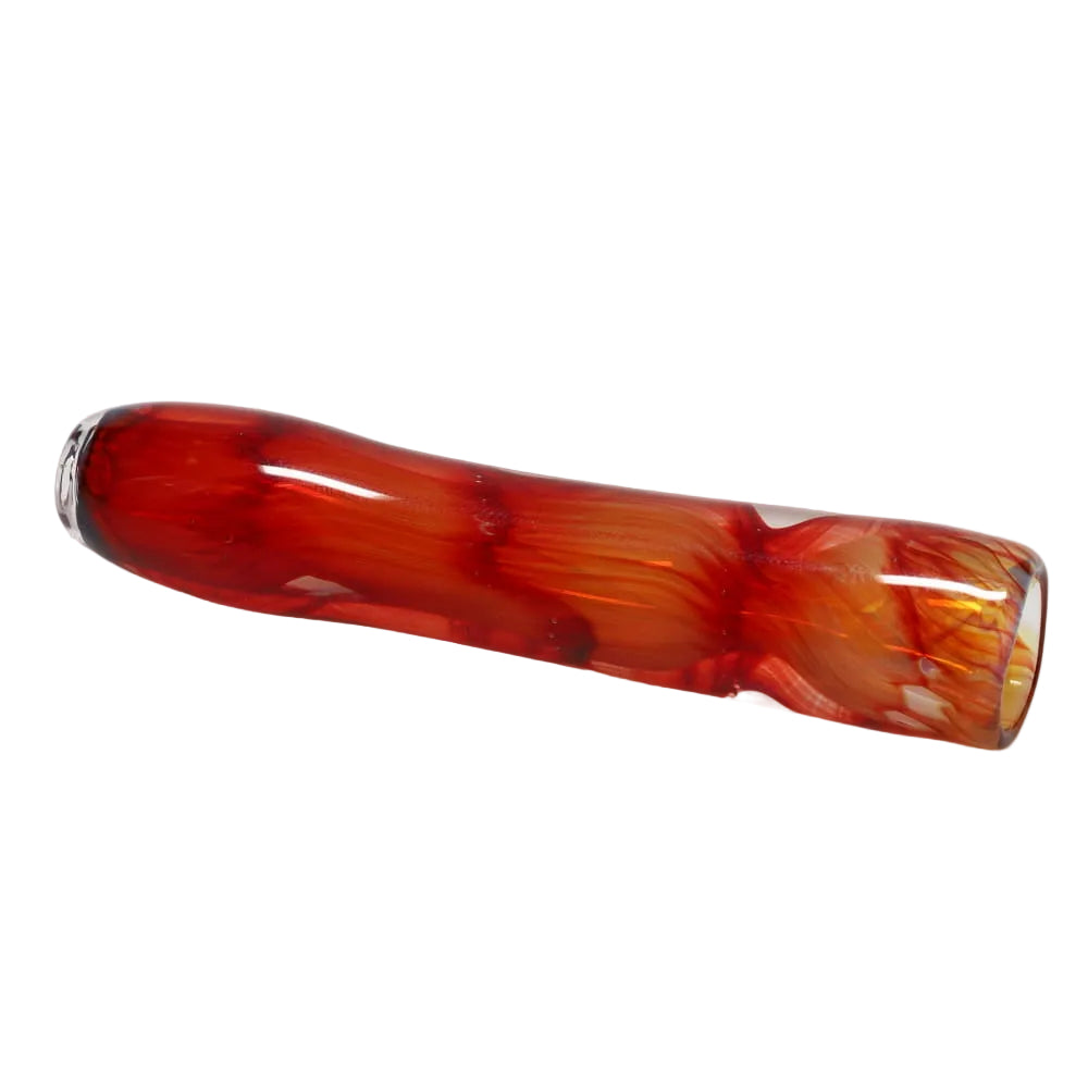 Glass Hole Cane Chillum - Assorted Colors