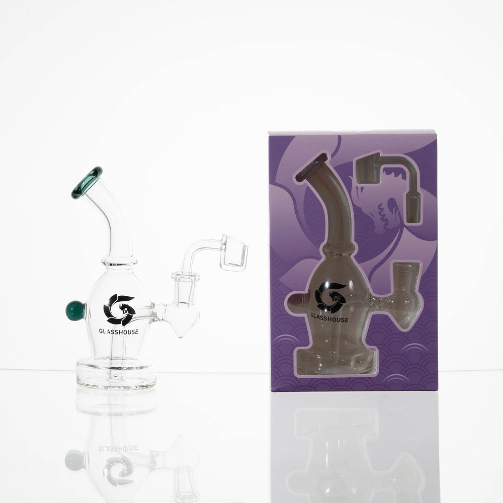 Glass House Rigs Glass House Color Rim Oval Rig – Sunshine Daydream