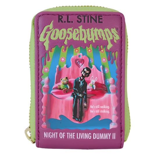 Loungefly x Goosebumps Night Of The Living Dummy Book Cover Accordion Zip Around Wallet