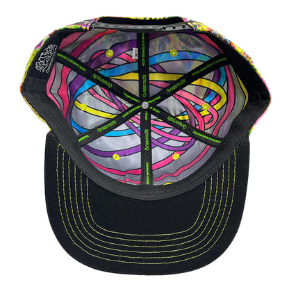Grassroots California Grahampasteez Noise Quantization Yellow Snapback Hat