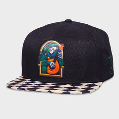 Grassroots California Stanley Mouse Mandolin Jester Never Summer Checkerboard Snapback Hat