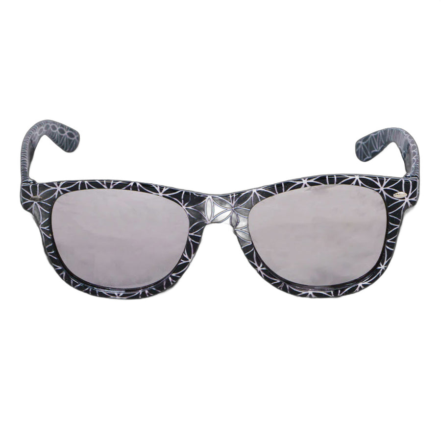 Grassroots California Flower of Life Black Sunglasses
