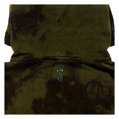 Grassroots California x Stanley Mouse Mandolin Jester Never Summer Green Dyed Pullover Hoodie