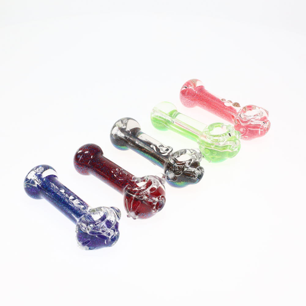 Raymond Bray Glass Glitter Liquid Filled Pipe