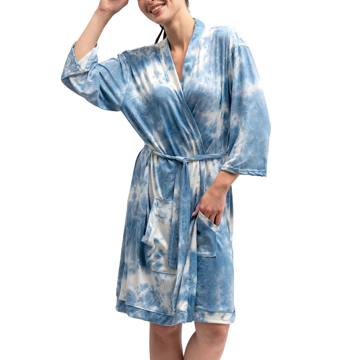 Hello Mello® Dyes The Limit Lounge Robe 2.0 - Blue