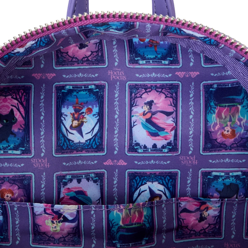 Loungefly x Hocus Pocus Tarot Card Binx Iridescent Mini Backpack