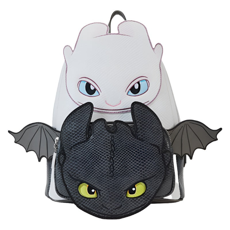 Loungefly x How to Train Your Dragon Light & Night Fury Cosplay Mini Backpack