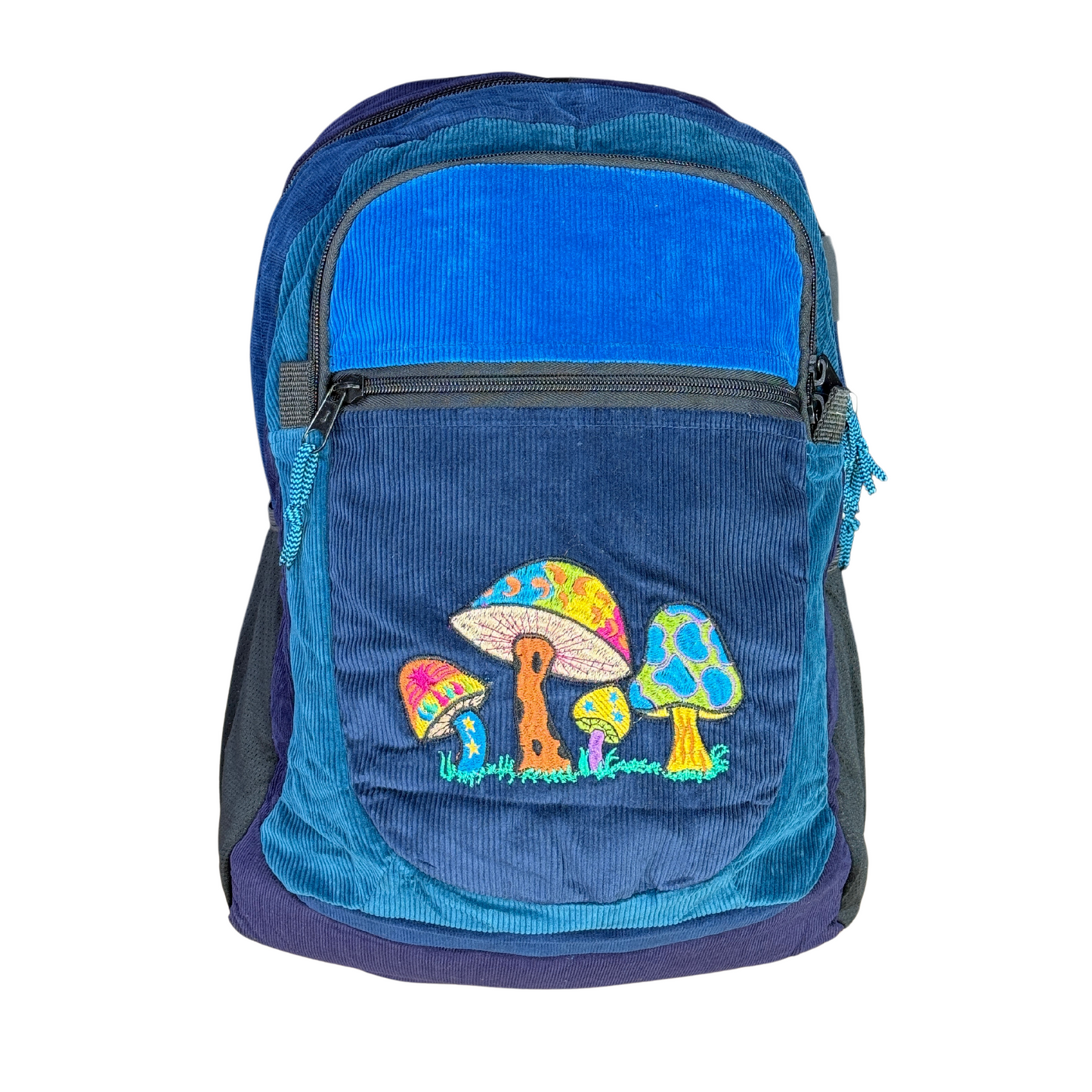 Big Corduroy Daypack with Mushrooms