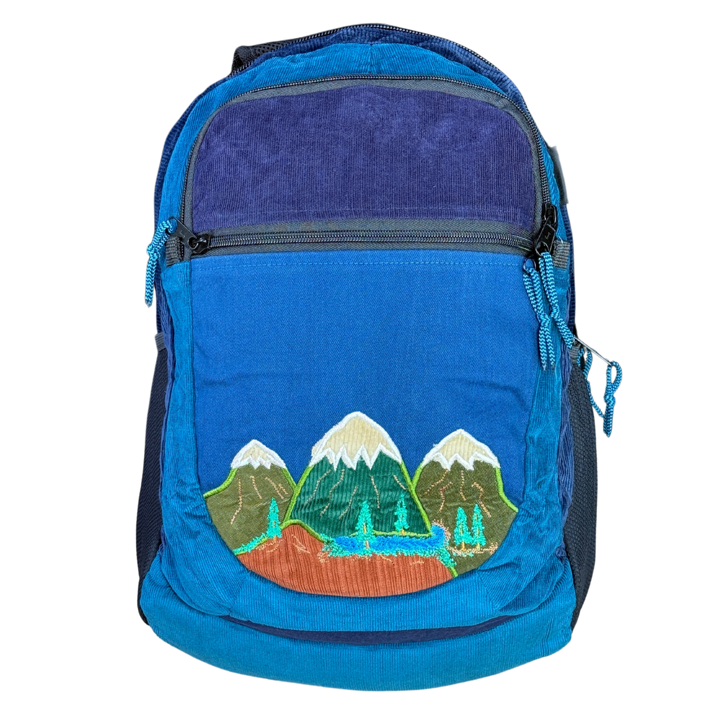 Medium Corduroy Mountain Embroidery Backpack