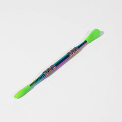 Iridescent Silicone Tip Stainless Steel Dab Tool