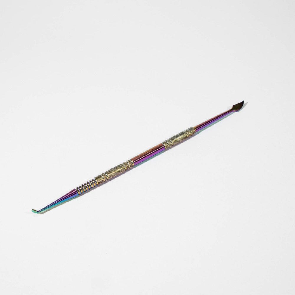 Iridescent Stainless Steel Dab Tool Knife/Knob