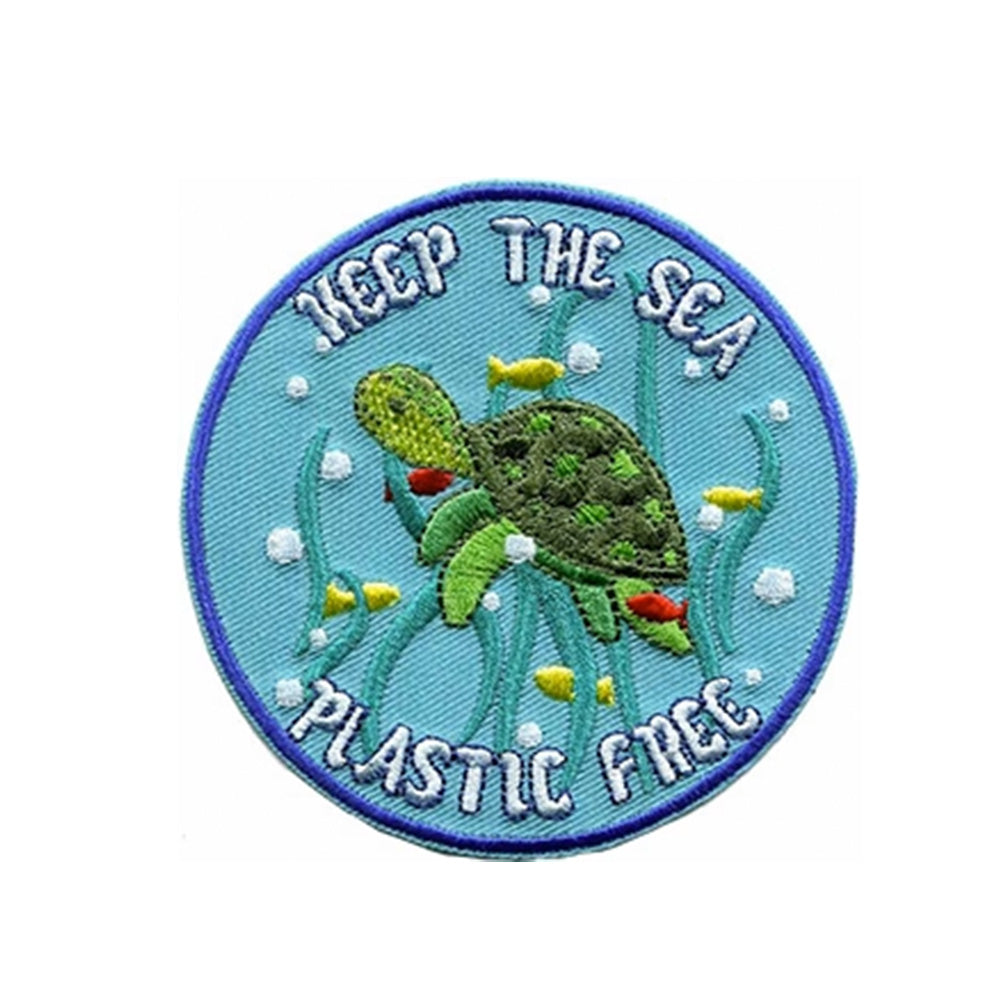 JSX Plastic Free Sea 3.5" Round Patch