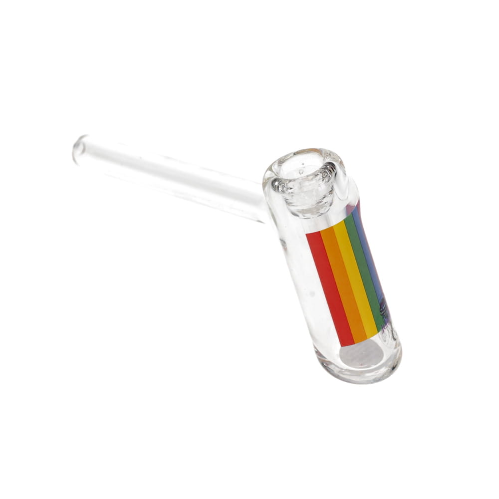 Jellyfish Glass Small Pride Bubbler - Clear SALE