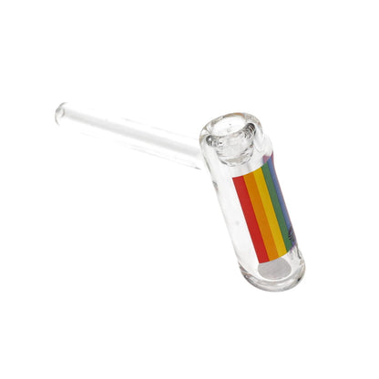 Jellyfish Glass Small Pride Bubbler - Clear SALE