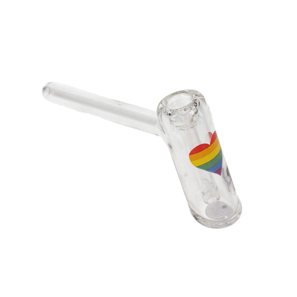 Jellyfish Glass Small Pride Bubbler - Clear SALE
