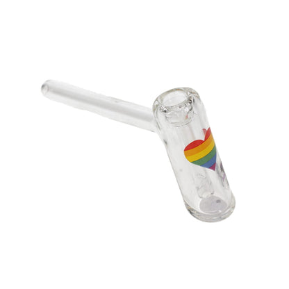 Jellyfish Glass Small Pride Bubbler - Clear SALE