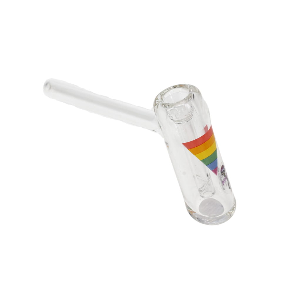 Jellyfish Glass Small Pride Bubbler - Clear SALE
