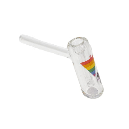 Jellyfish Glass Small Pride Bubbler - Clear SALE