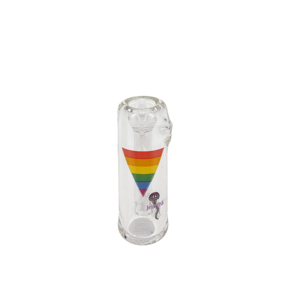 Jellyfish Glass Small Pride Bubbler - Clear SALE