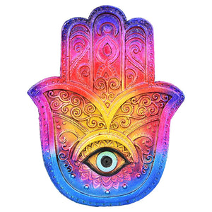 Jewel-Tone Ombre Hamsa Incense Burner