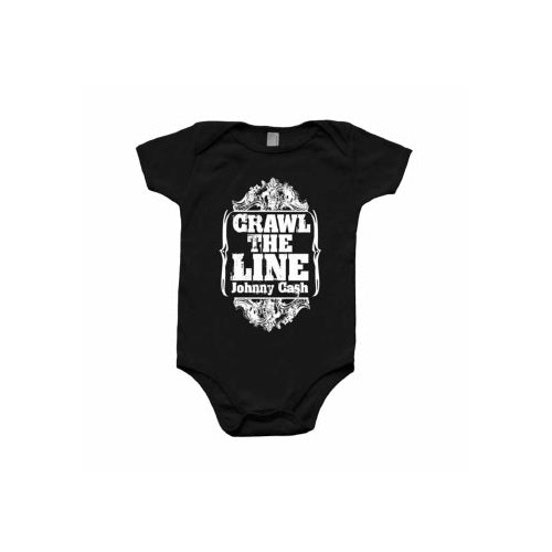Johnny Cash Kids Crawl Black Onesie