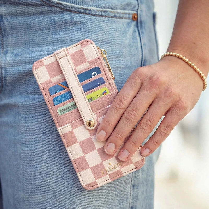 Kedzie Essentials Only Zippered Wallet - Check Please
