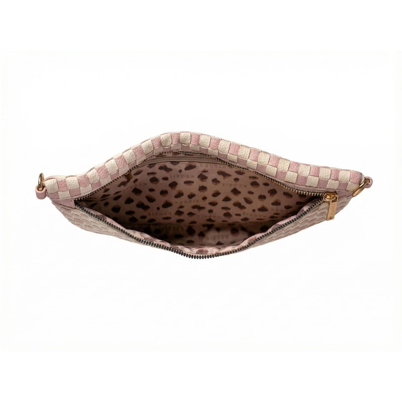 Kedzie Terrace Woven Crossbody in Pink