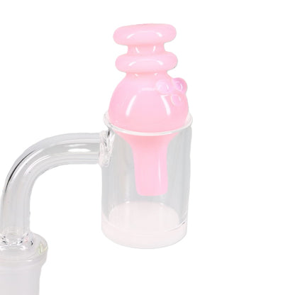 Kyle White Glass Color/Fume Bubble Carb Cap