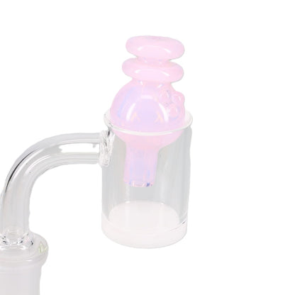 Kyle White Glass Color/Fume Bubble Carb Cap