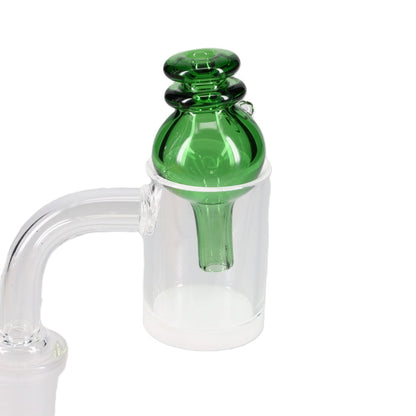 Kyle White Glass Color/Fume Bubble Carb Cap