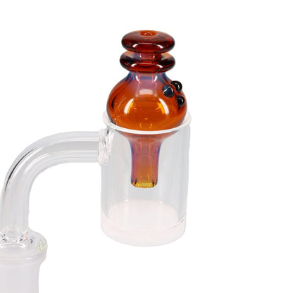 Kyle White Glass Color/Fume Bubble Carb Cap