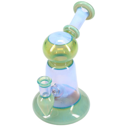 Kyle White Glass Rig - Green & Blue