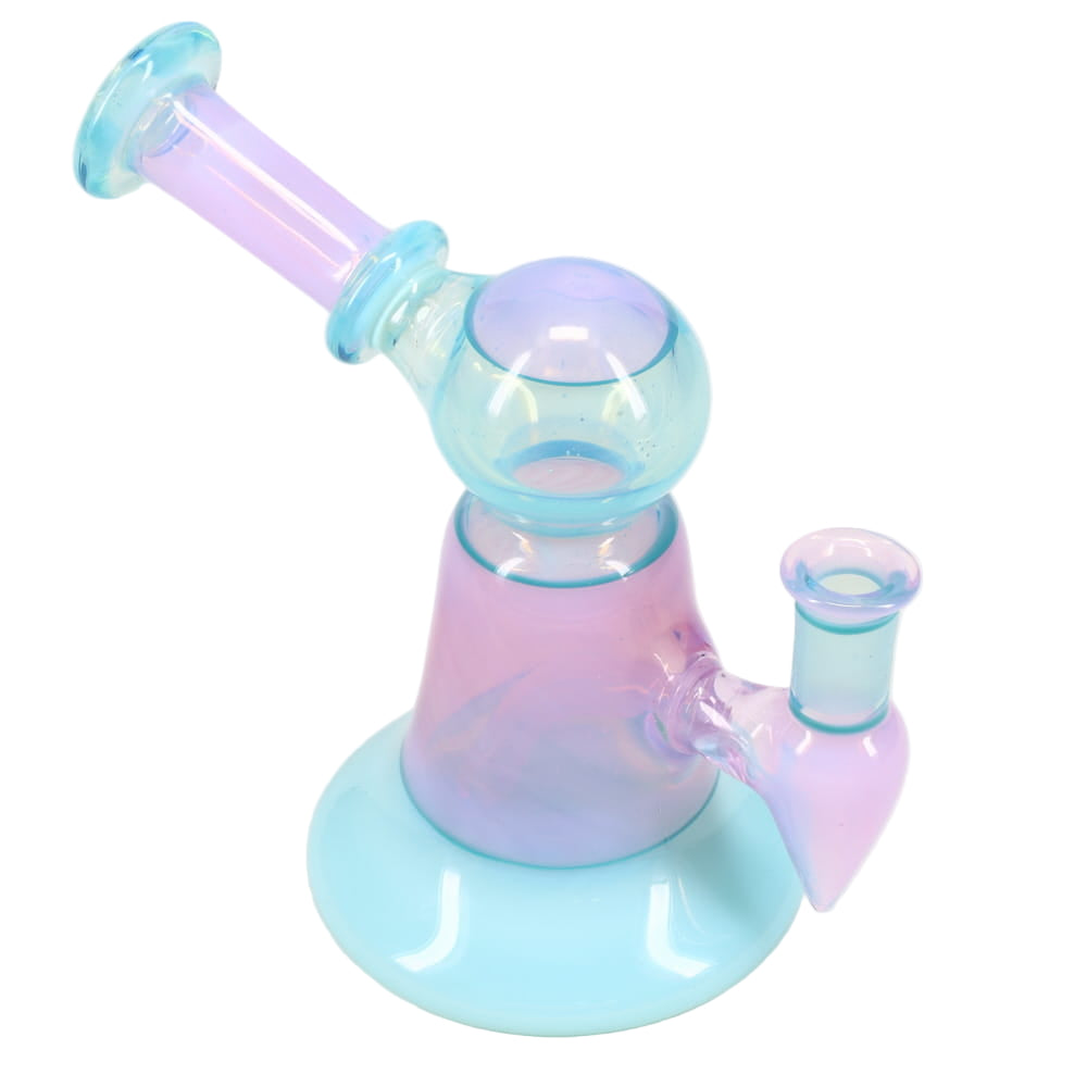 Kyle White Glass Rig - Blue & Purple
