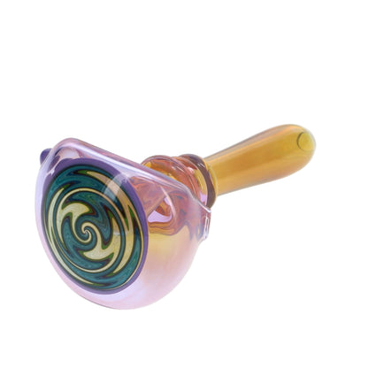 Kyle White Glass Color/Fume Triple Maria Wig Wag Cap Spoon