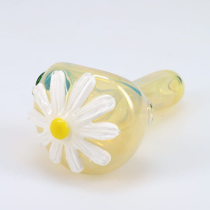 Kyle White Glass Fume Wild Flower Cap Spoon