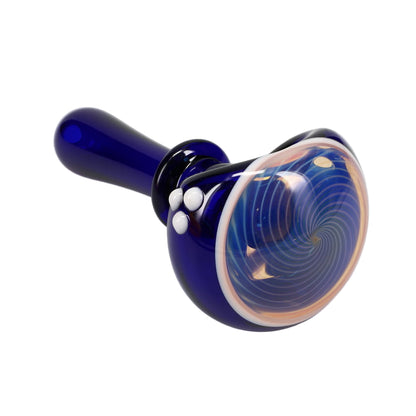 Kyle White Glass Color/Fume Portal Cap Spoon