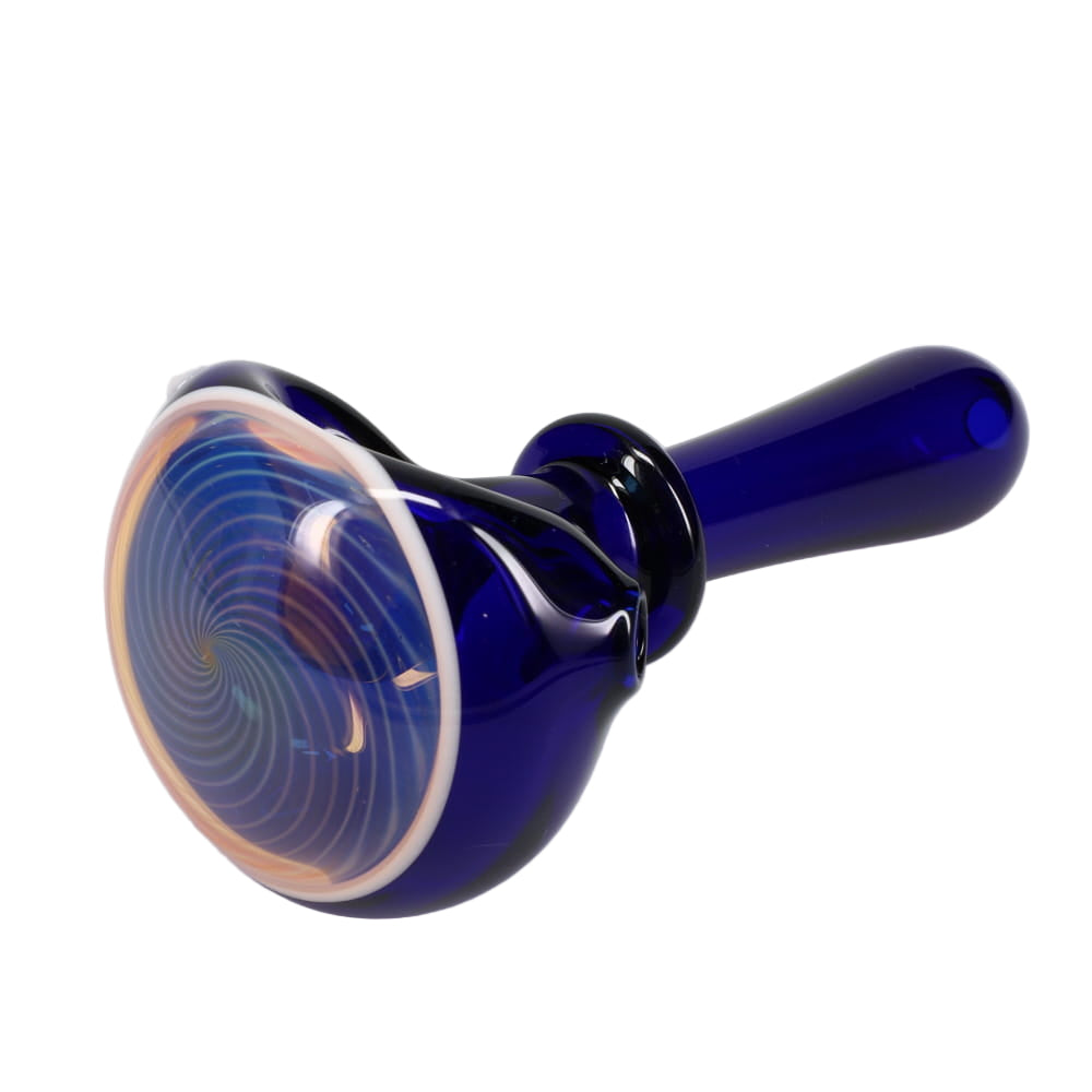 Kyle White Glass Color/Fume Portal Cap Spoon