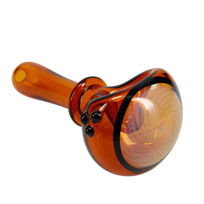 Kyle White Glass Color/Fume Portal Cap Spoon