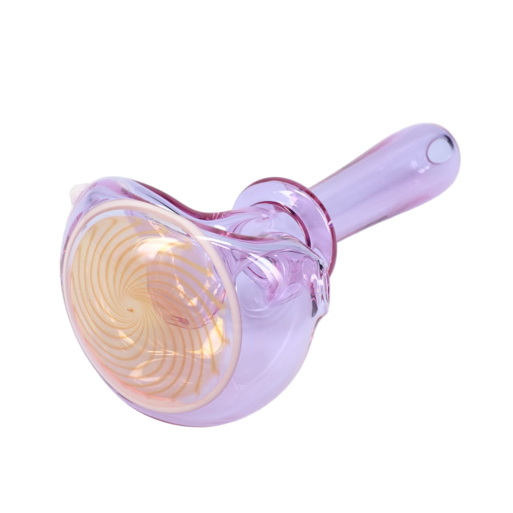 Kyle White Glass Color/Fume Portal Cap Spoon