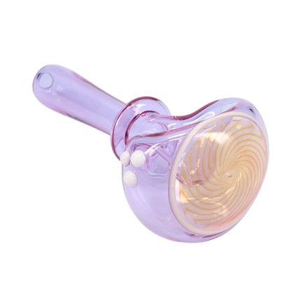 Kyle White Glass Color/Fume Portal Cap Spoon