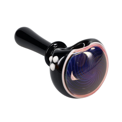 Kyle White Glass Color/Fume Portal Cap Spoon