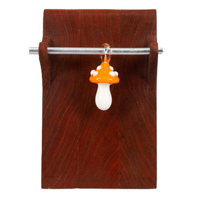 Kyle White Glass Mushroom Pendant - Assorted Colors