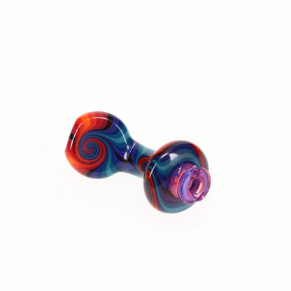 Dale Sommers Worked Pivot Mouthpiece with Opal - Blue, Purple & Orange