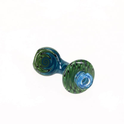 Dale Sommers Worked Pivot Mouthpiece with Opal - Blue & Green